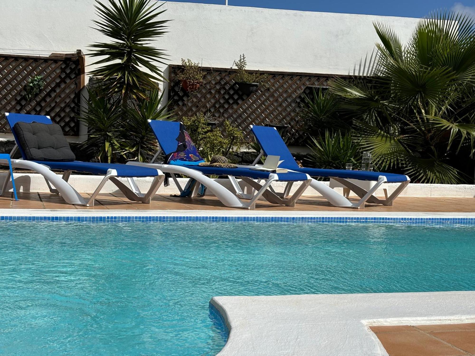 Villa Adel 56, Private Heated Pool, Parking Playa Blanca  Luaran gambar