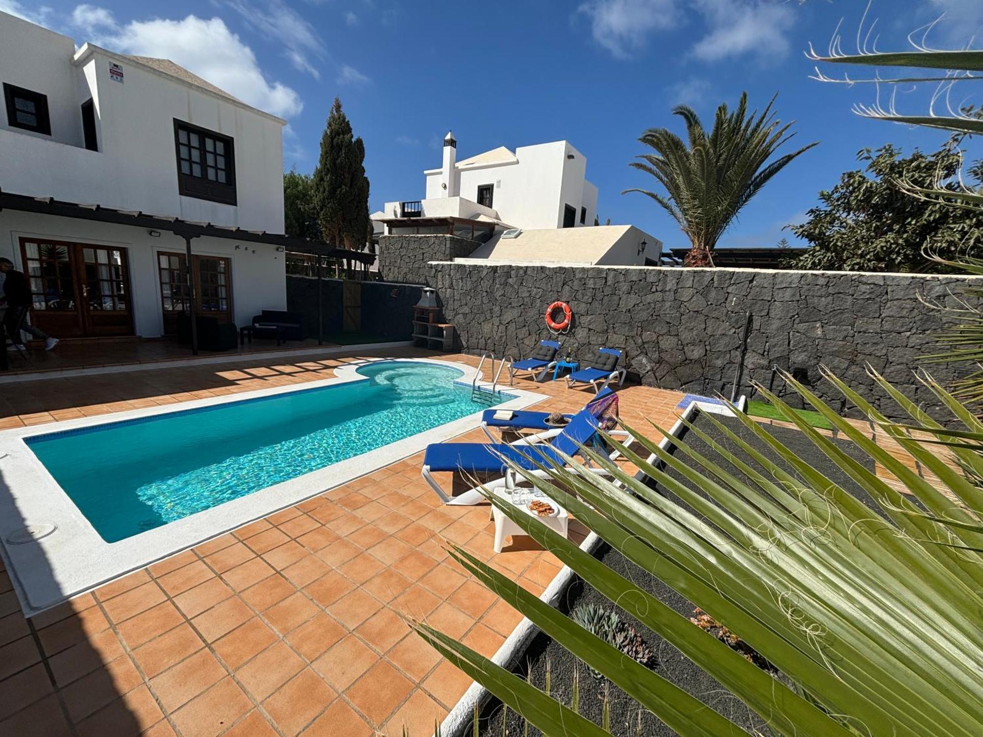 Villa Adel 56, Private Heated Pool, Parking Playa Blanca  Luaran gambar